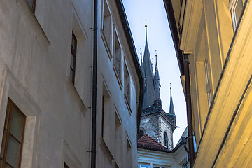 Image showing The Church of Mother of God in front of Týn