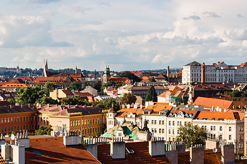 Image showing Red rooftops of Prague