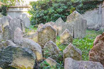 Image showing Old Jewish Cemetery in Prague