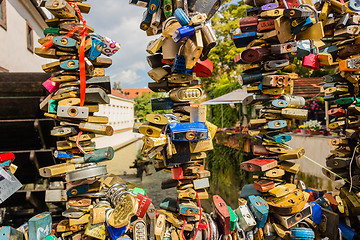 Image showing Padlocks in Prague