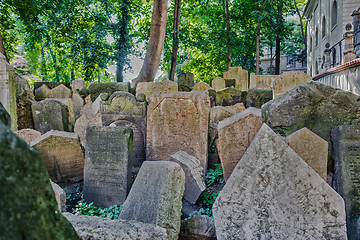 Image showing Old Jewish Cemetery in Prague