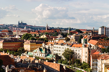 Image showing Red rooftops of Prague