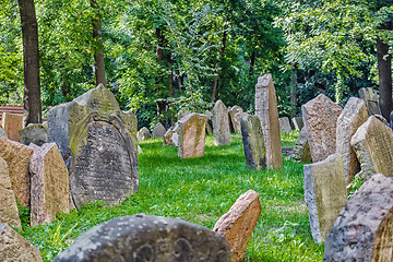 Image showing Old Jewish Cemetery in Prague