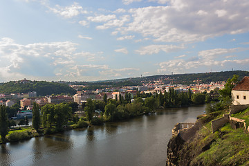 Image showing View of Prague and Vltava