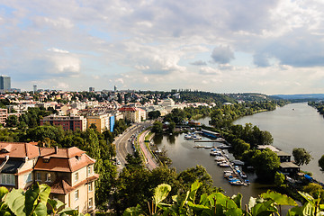 Image showing View of Prague and Vltava