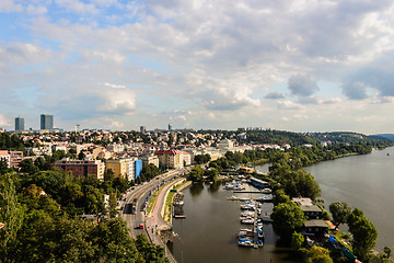 Image showing View of Prague and Vltava