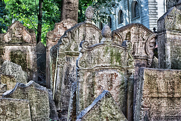 Image showing Old Jewish Cemetery in Prague