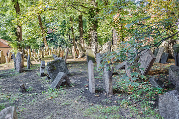 Image showing Old Jewish Cemetery in Prague