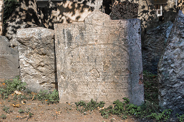 Image showing Old Jewish Cemetery in Prague