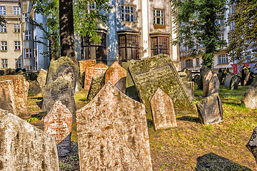 Image showing Old Jewish Cemetery in Prague