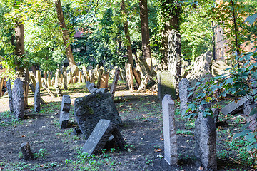 Image showing Old Jewish Cemetery in Prague