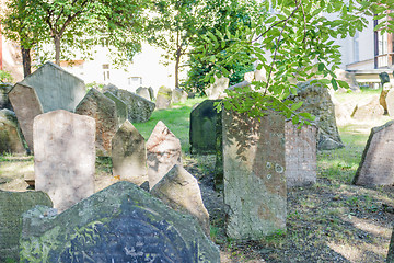 Image showing Old Jewish Cemetery in Prague