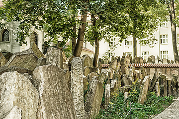 Image showing Old Jewish Cemetery in Prague