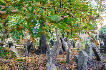 Image showing Old Jewish Cemetery in Prague