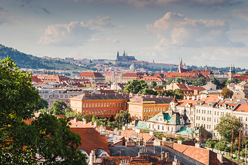 Image showing Red rooftops of Prague