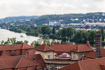 Image showing View of Prague and Vltava