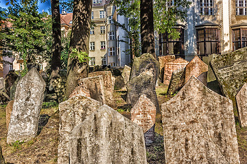 Image showing Old Jewish Cemetery in Prague