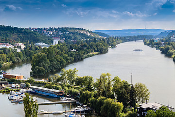 Image showing View of Prague and Vltava