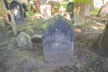 Image showing Old Jewish Cemetery in Prague