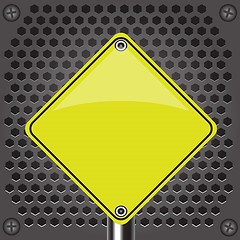 Image showing yellow sign