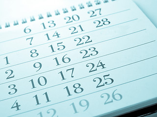 Image showing Calendar picture