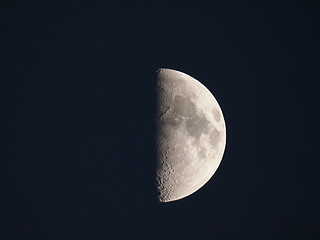 Image showing First quarter moon