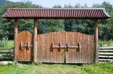 Image showing Wooden door