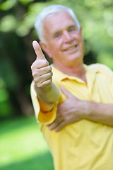 Image showing elderly man  portrait