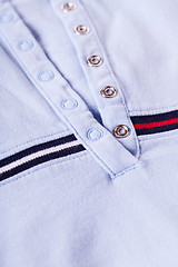 Image showing Casual shirt collar and texture detail