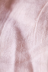Image showing Macro Light natural  Flax Cloth