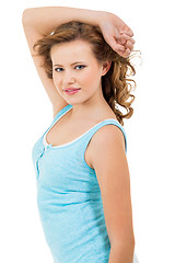 Image showing young teenager girl smiling having fun portrait