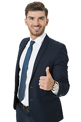 Image showing Stylish successful young businessman