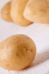 Image showing Farm fresh washed whole potatoes