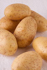 Image showing Farm fresh washed whole potatoes