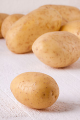 Image showing Farm fresh washed whole potatoes