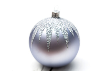 Image showing Glittery Christmas ornament ball