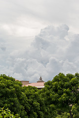 Image showing Architectural background of a house roof