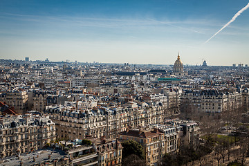 Image showing View over the rooftops of Paris