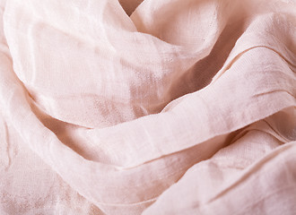 Image showing Macro Light natural  Flax Cloth