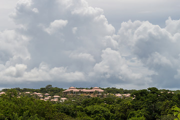 Image showing Architectural background of a house roof