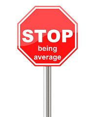 Image showing stop being average