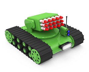 Image showing tank with rockets