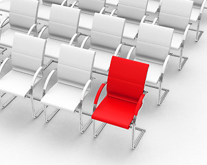 Image showing the red chair