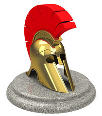 Image showing medieval knight helmet