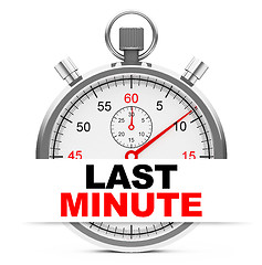 Image showing last minute