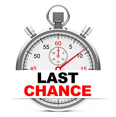 Image showing last chance