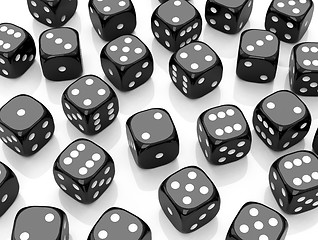 Image showing the black dices
