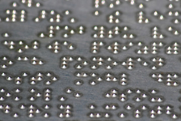 Image showing braille alphabet background 