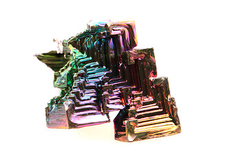 Image showing bismuth (rainbow metal crystal) 