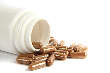 Image showing brown pills